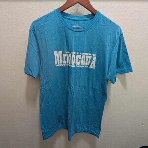 *10/$10* Men's Blue Minocqua Graphic T-shirt - Size Medium